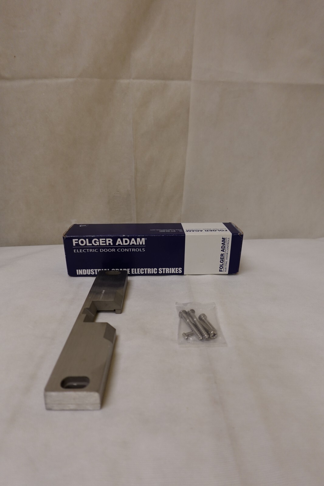 Folger Adam 310-4-630 Stainless Steel Faceplate Option Kit Door Hardware NOS