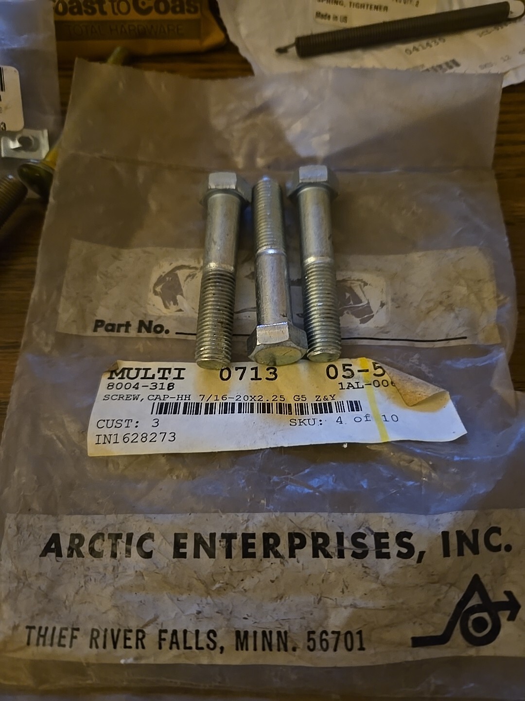 Arctic Cat Snowmobile Cap Screw 8004-318 Qty 3