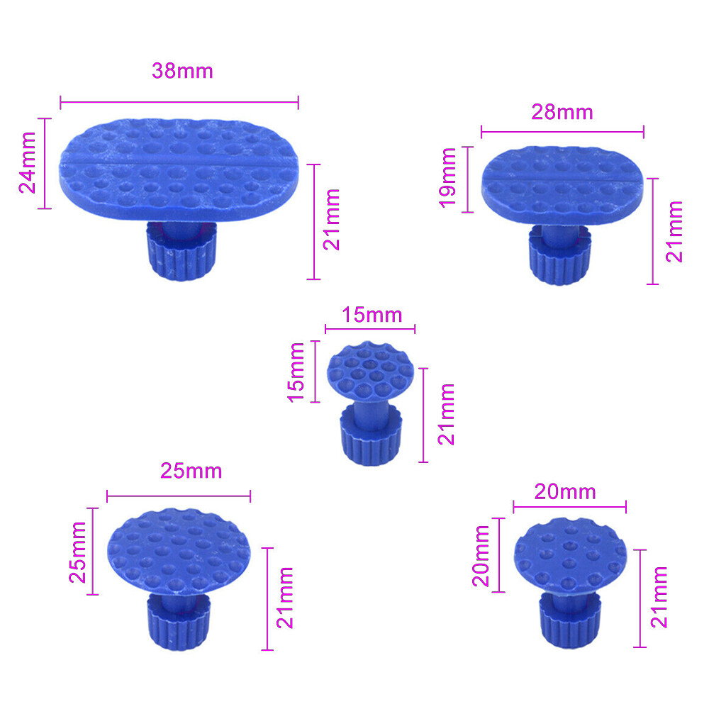 Car Pulling Tabs Paintless Dent Repair Hail Removal Kit For All Puller Tool US