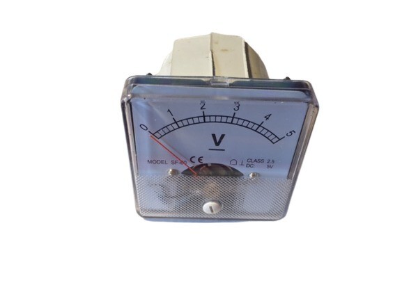 Led-Switch 0-5V DC Analog Panel Meter Voltmeter SF-60, Class 2.5