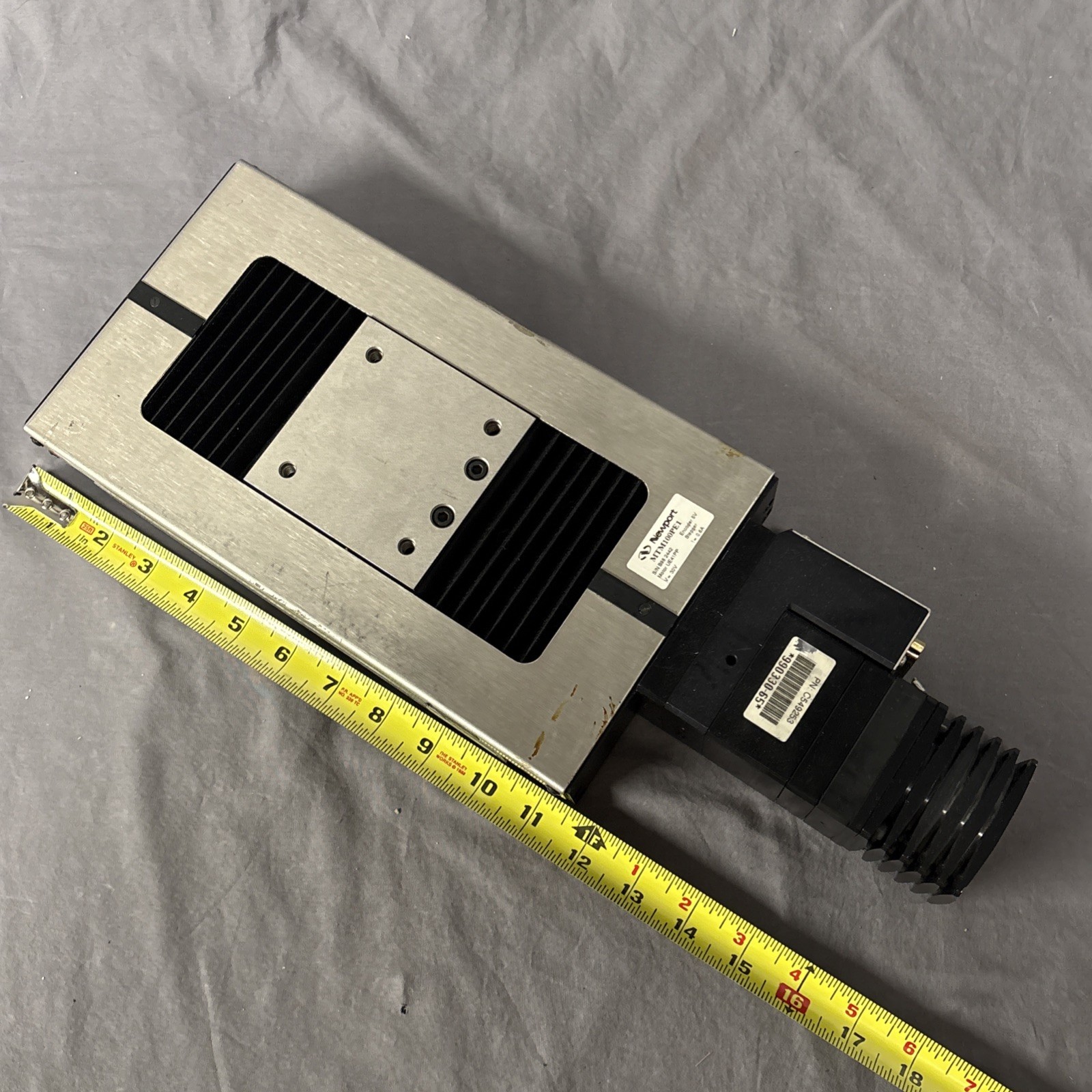 Newport MTM100PE1 Motorized Linear Stage With UE41PP Stepper Motor READ