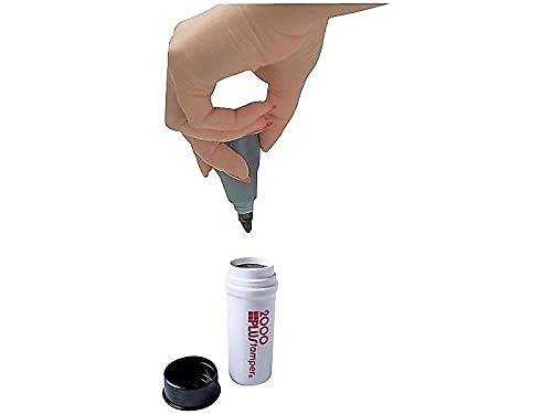 Pre~Inked Round Star Stamp 5/8~Inch Red