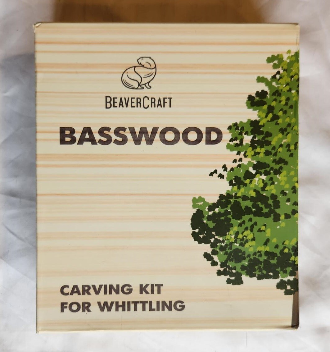 Beavercraft BW12 Basswood Carving Blocks Whittling Wood Carving Kit 12PCS Wooden