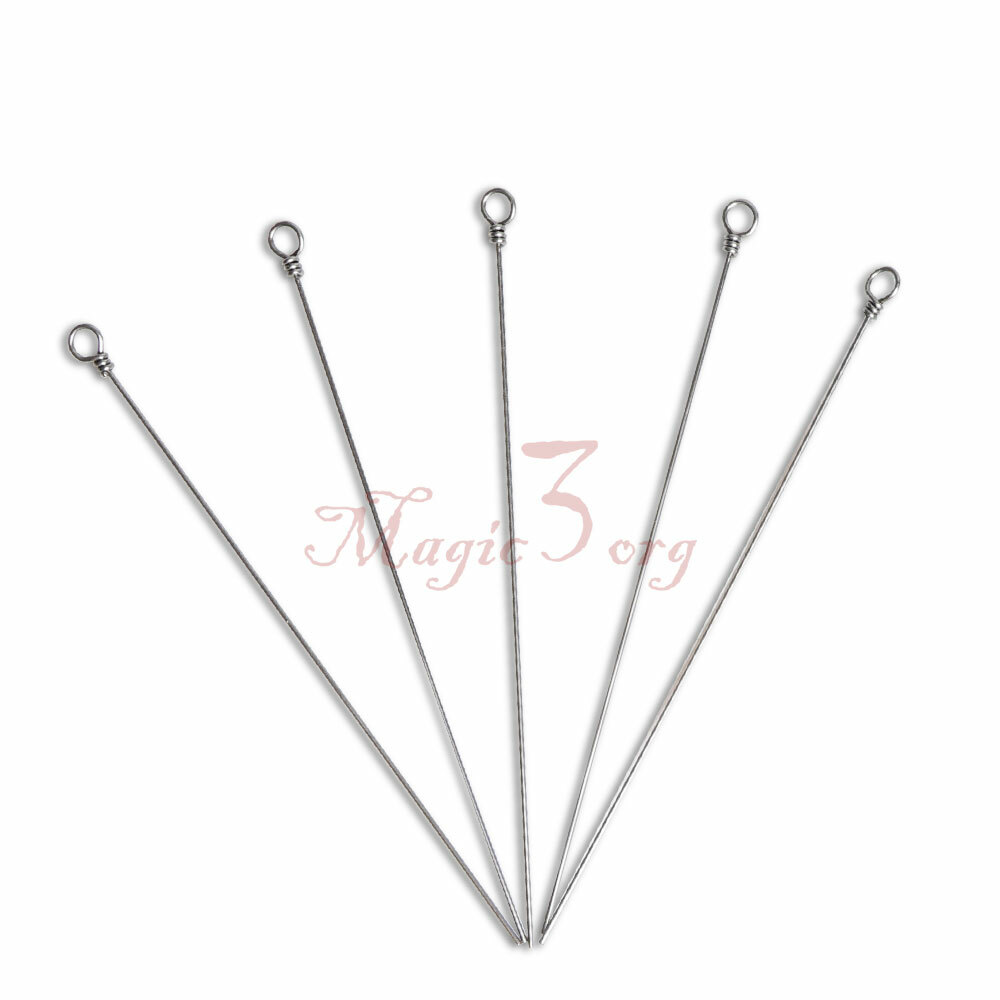 30 X Looped Spinner Shaft Wire Inline Stainless Steel Anti-corrosion Lure Making