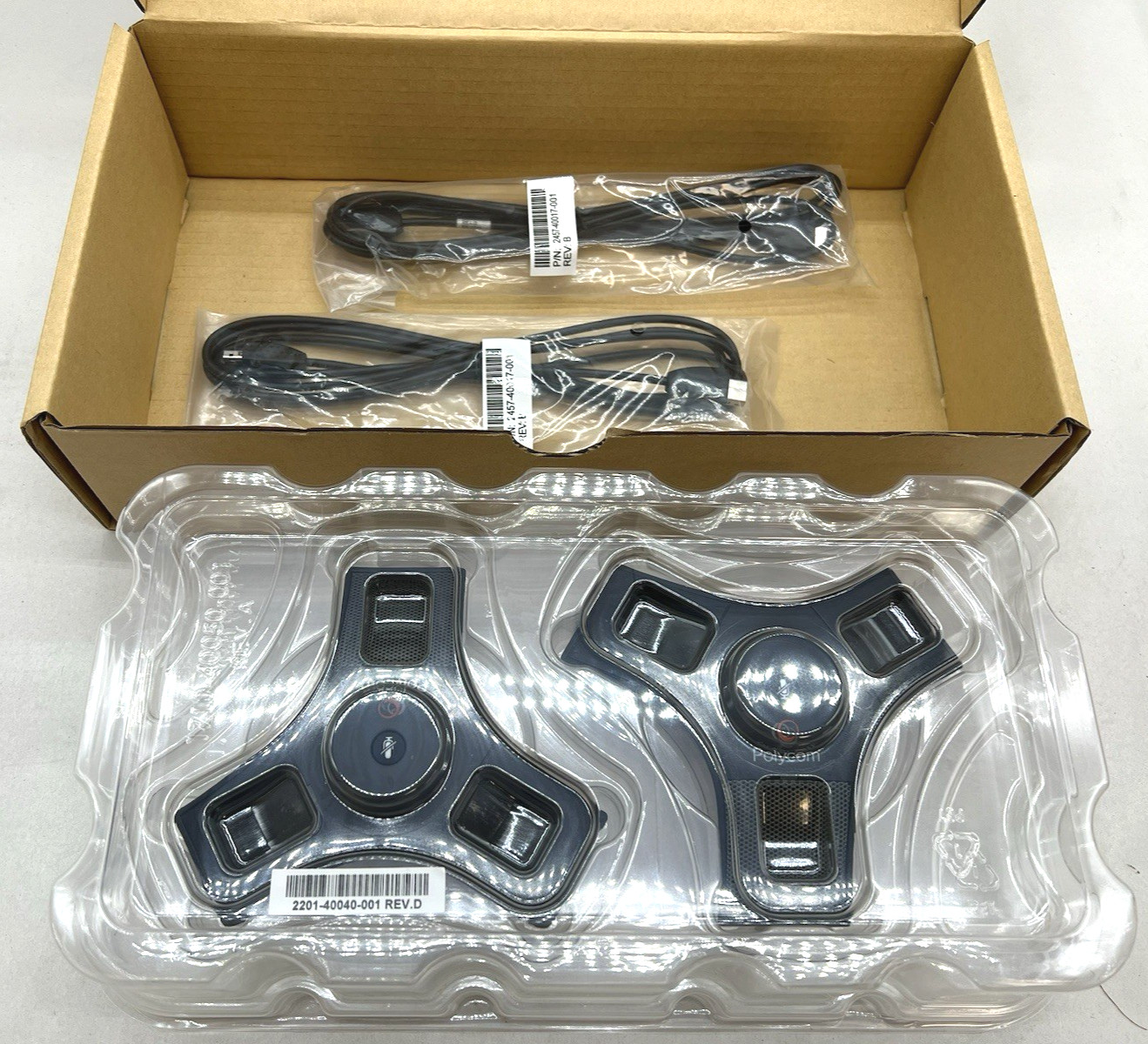 Polycom 2200-40040-001 SoundStation IP 7000 Ext. Microphones w/Cables