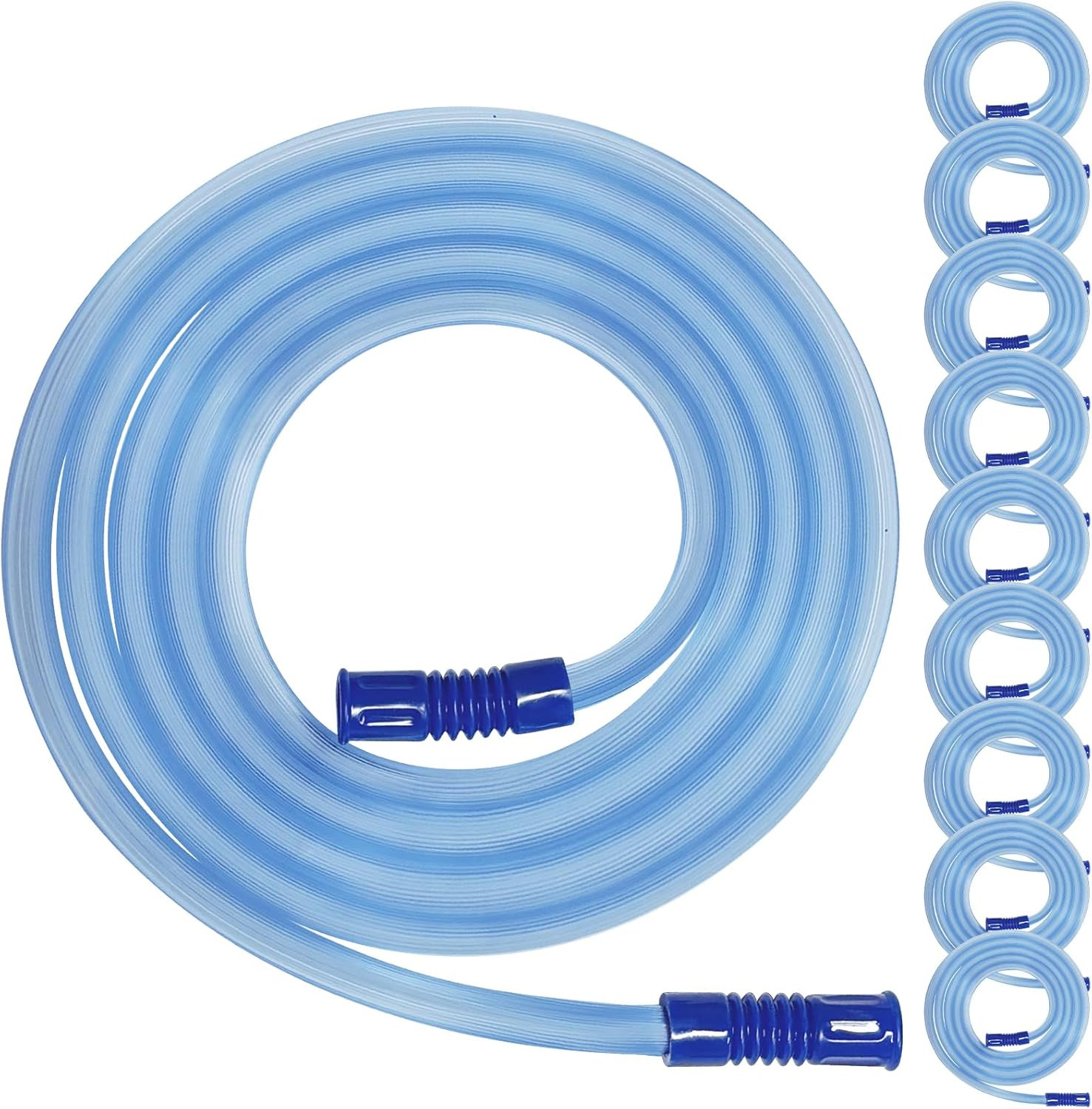 10 Pack Extended Suction Connection Tube – Flexible & Portable Hoses 80In Extra