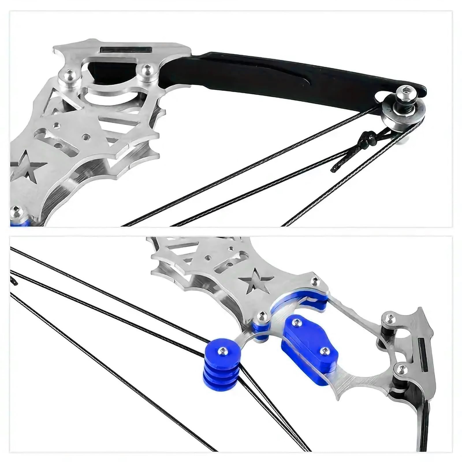 Mini Archery Bow Set Right Hand Mini Compound Bow Mini Hunting Bow Metal Mate...