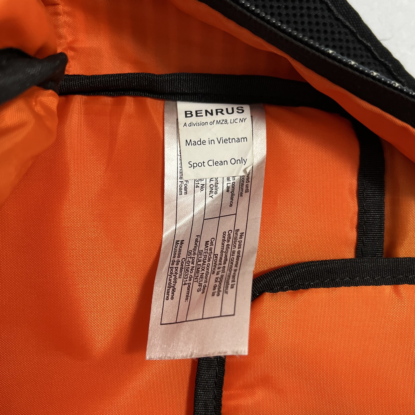 Benrus Blue Striped 17" Backpack Laptop Compartment Adjustable Straps Daypack