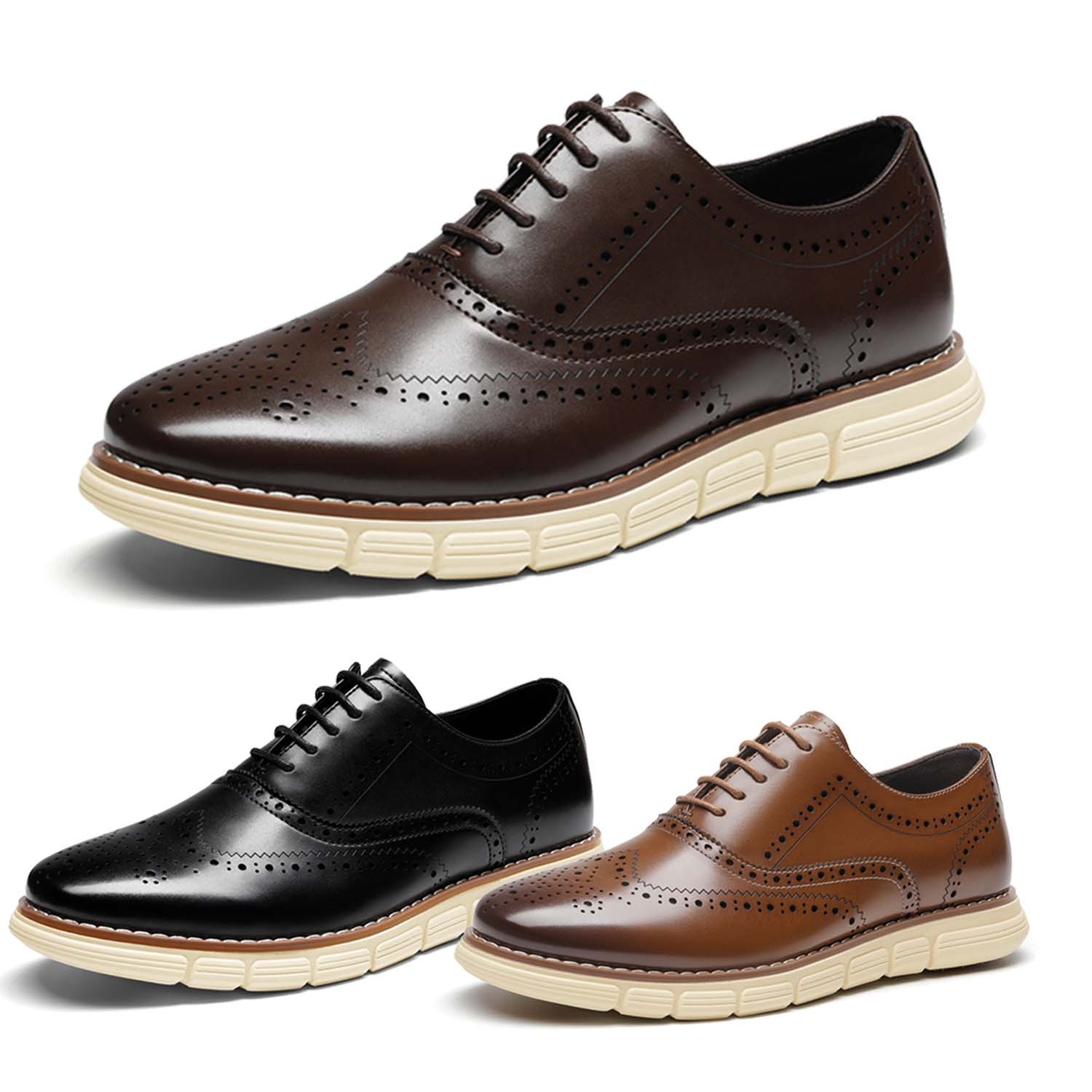 Men's Dress Sneakers Casual Oxford Formal Lightweight Shoes US Wide Size 6.5-15