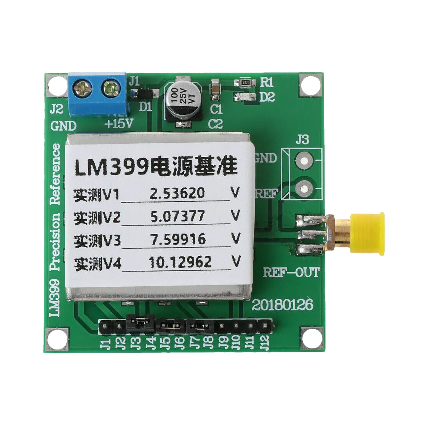 LM399 4-CH Voltage Reference Source 10V/7.5V/5V/2.5V For Voltmeter CalibrationyB