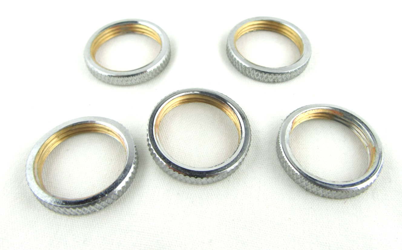 Atlas LR58C 5/8in Lock Ring Chrome, Set of 5 - New, Free Shipping