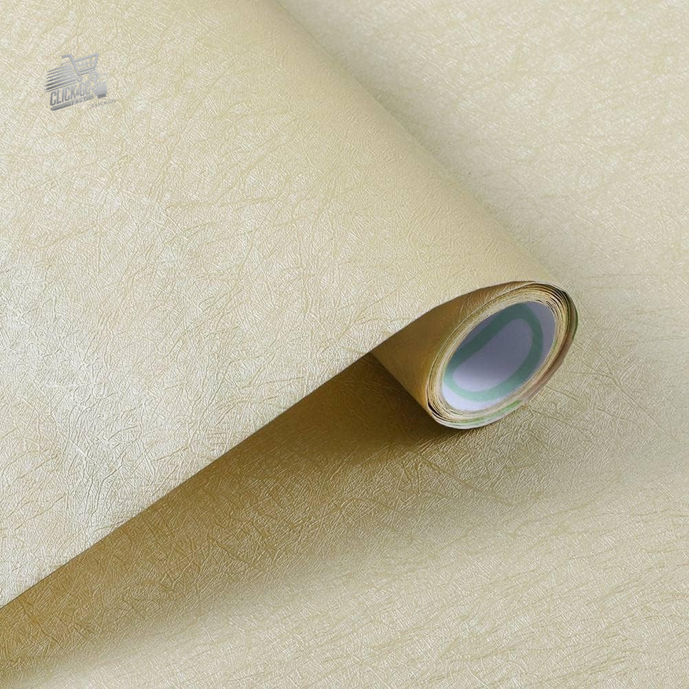 Arthome Yellow Embossed Furniture Adhesive Film 40Cmx3M, Textured Vinyl