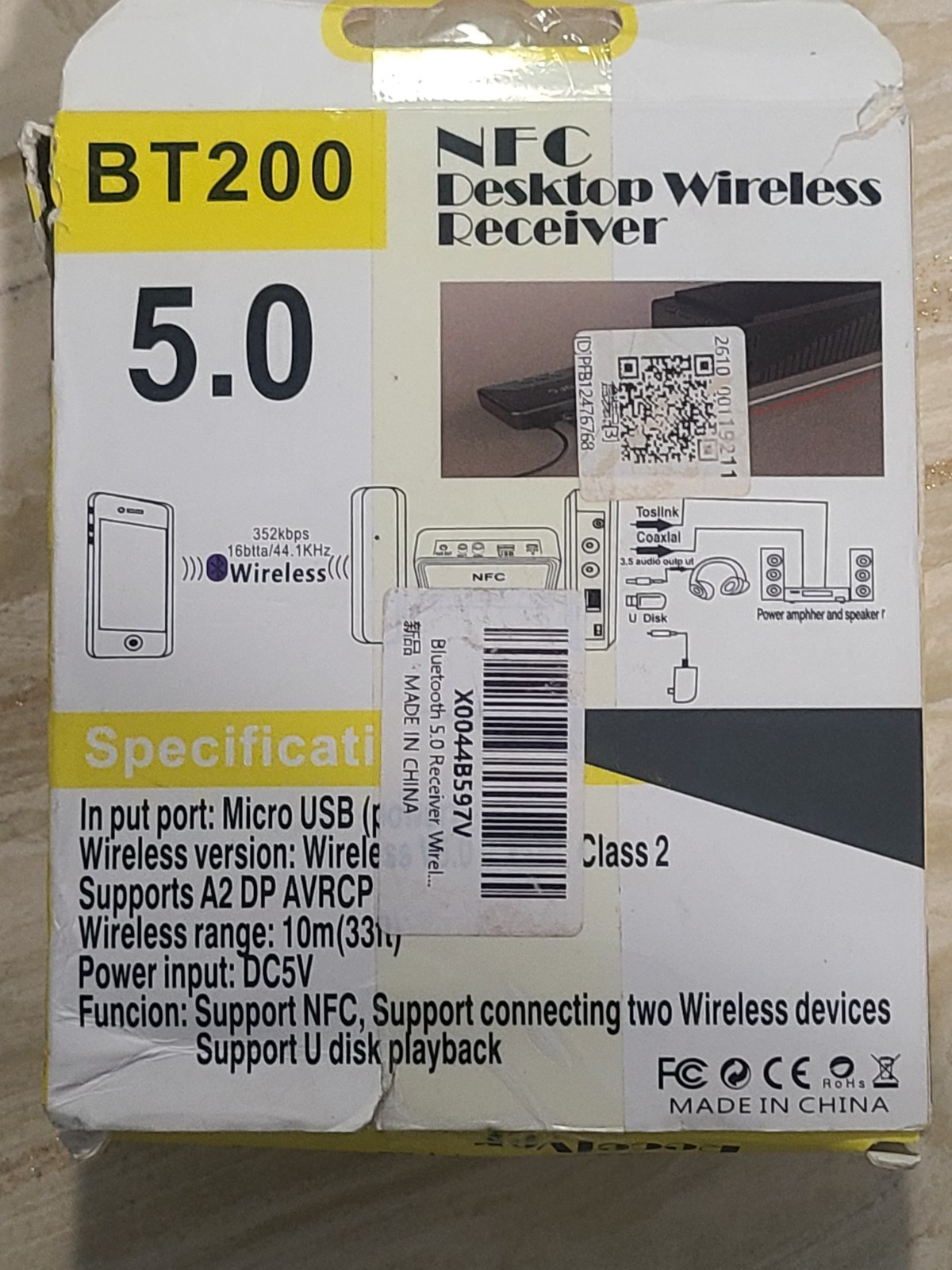 BT200 NFC Desktop Wireless Receiver