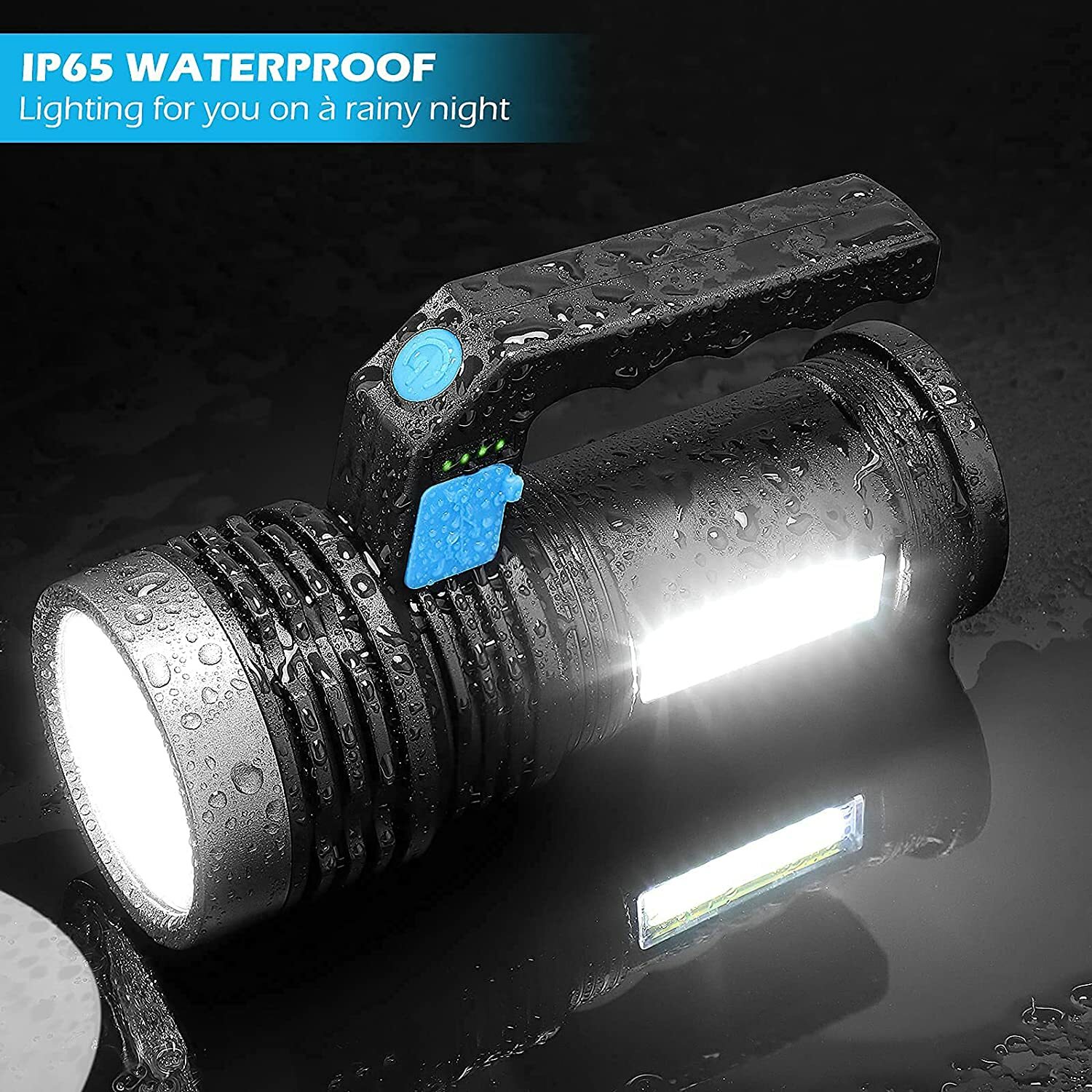 350000000 Lumen Super Bright LED Tactical Flashlight Rechargeable LED Work Light