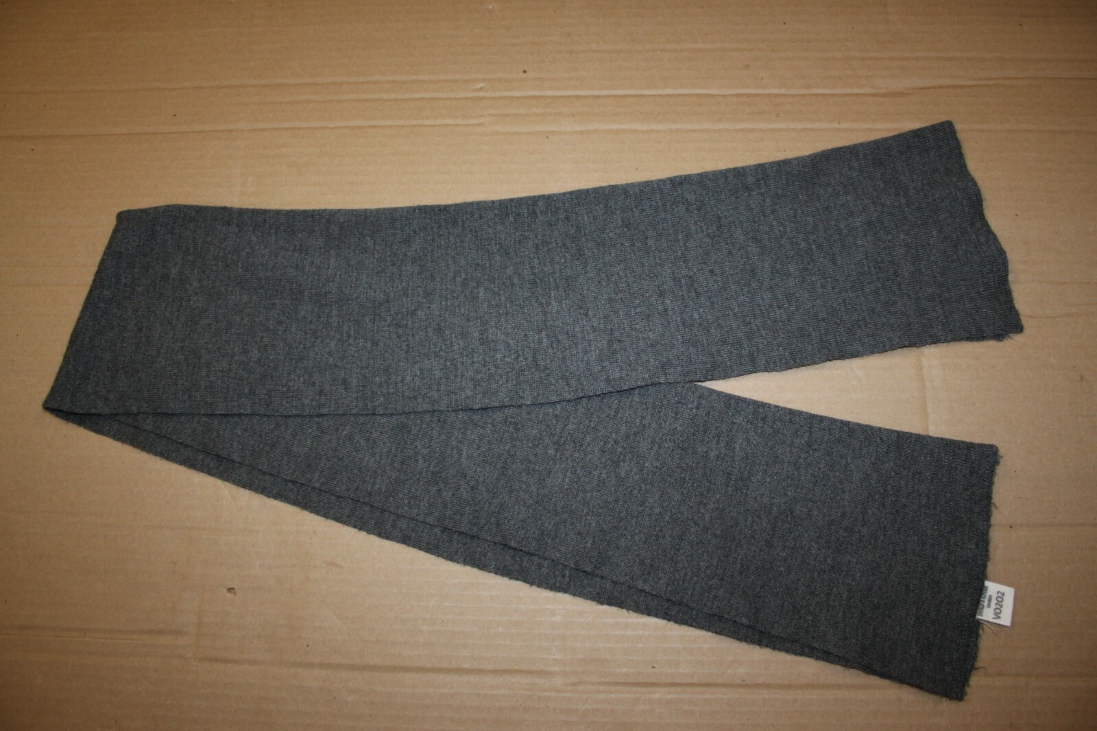 Vintage German Army Military Winter Wool Scarf Grey 52"x12" Winter Warm Fashion