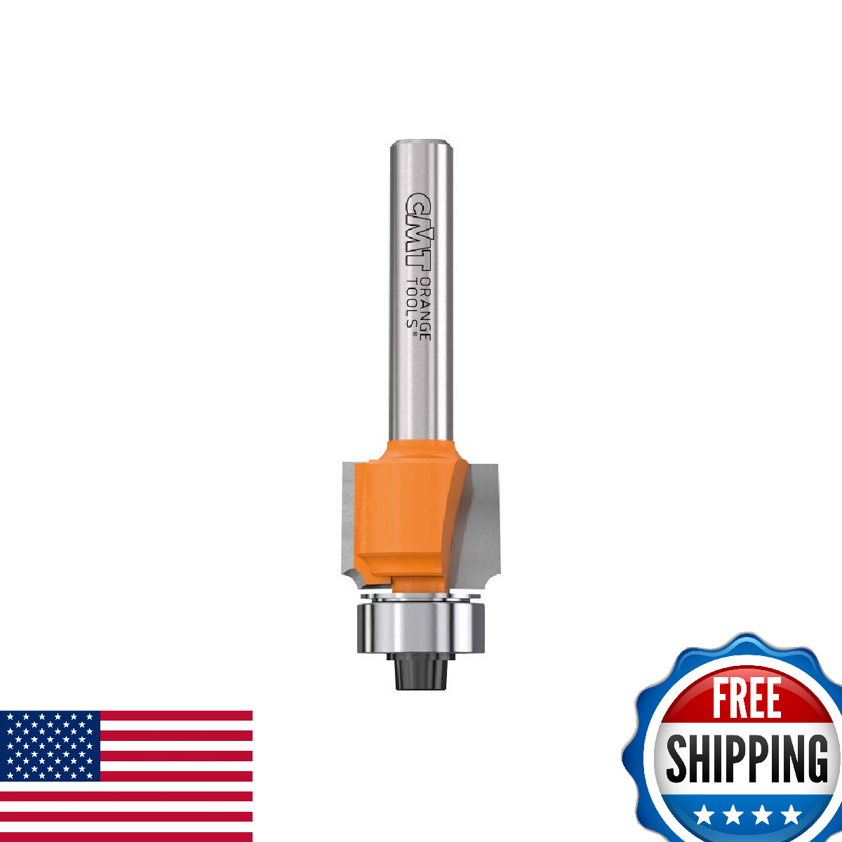 CMT 838.160.11 Roundover Bit, 1/4" Shank, 1/16" Radius, Carbide-Tipped