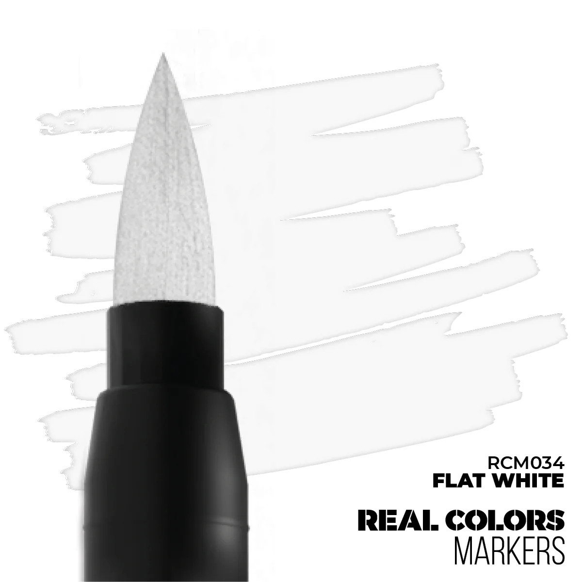 AK Interactive RCM034 Real Colors Markers Flat White