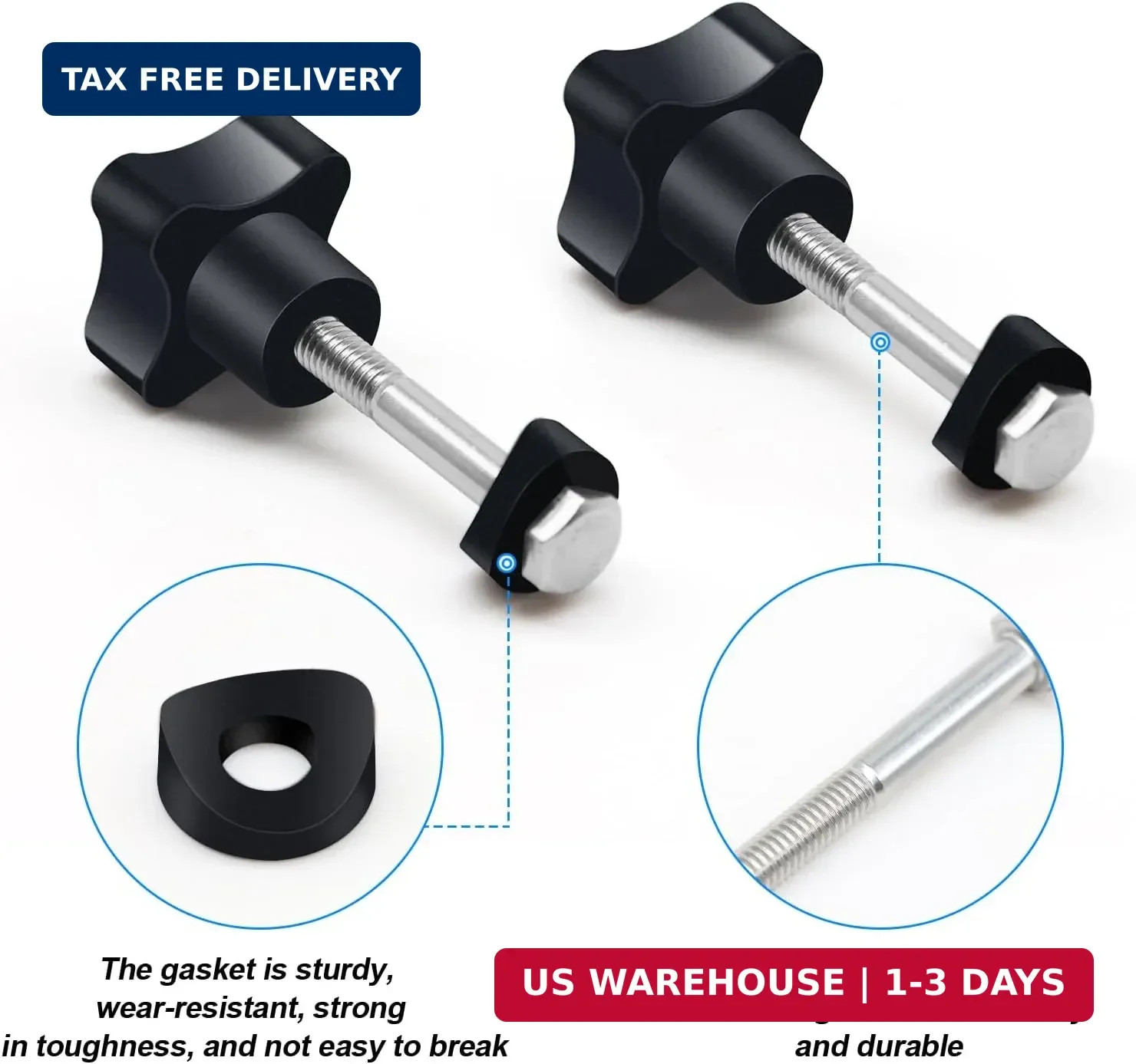 Rollator Walker Replacement Knob 2 PCS Replacement Arm Adjustment Knobs for Roll