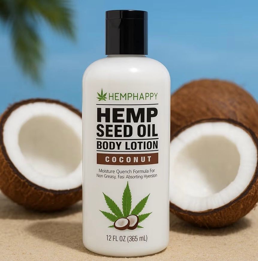 hemp seed oil body lotion coconut moisture quench