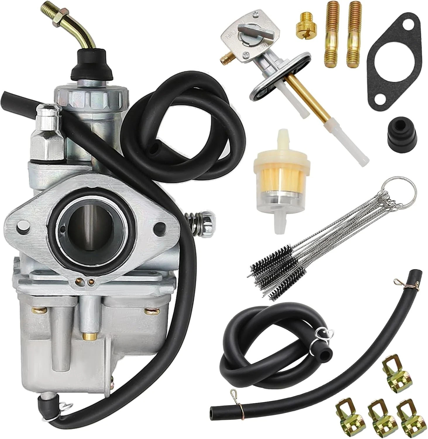 Carburetor Replacement for Timberwolf 250 YFB250 , Carb with Fuel Tank Switch