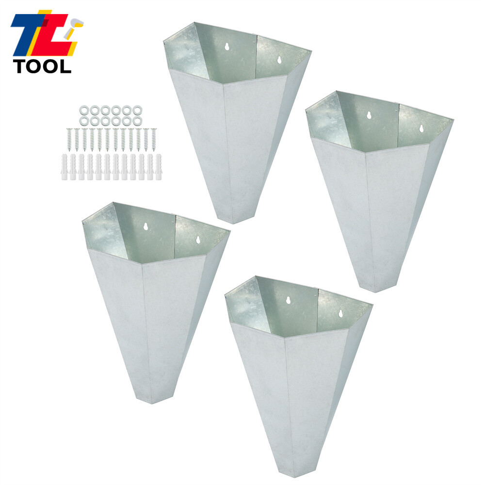 4 Pack Medium Size Chicken Cone Galvanized Steel Poultry Restraining Cone 8 lbs