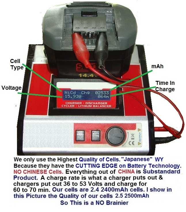 SENCO VB0073 14.4V BATTERIES REBUILDS 2.4Ah