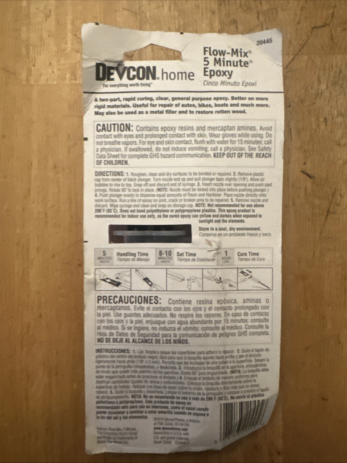 (4) Devcon Flow-Mix 0.5 Oz. Heavy-Duty High-Quality Performance 5 Minute Epoxy.