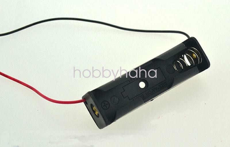 NEW 10pcs Battery Holder Box Case w/Wire 1 X AA 1.5V