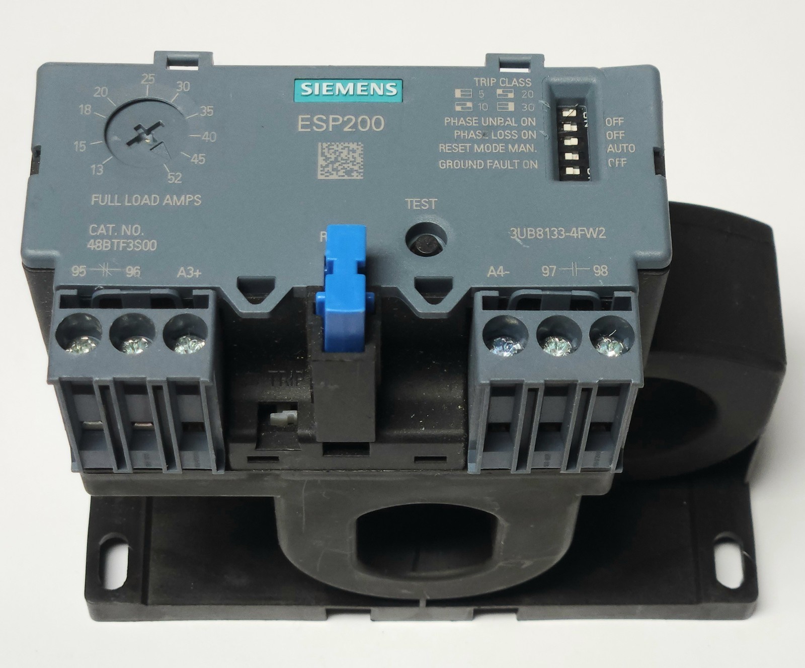 SIEMENS 3UB8133 4FW2 ESP200 Electronic Overload Relay 13-52 AMP 48BTF3S00