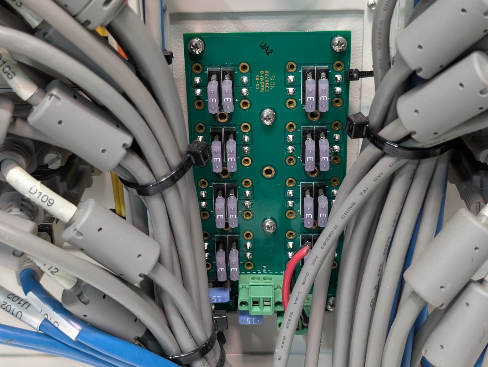 Custom Patch Panel Routing Junction from a Karl Storz OR1 Medical Operating Room