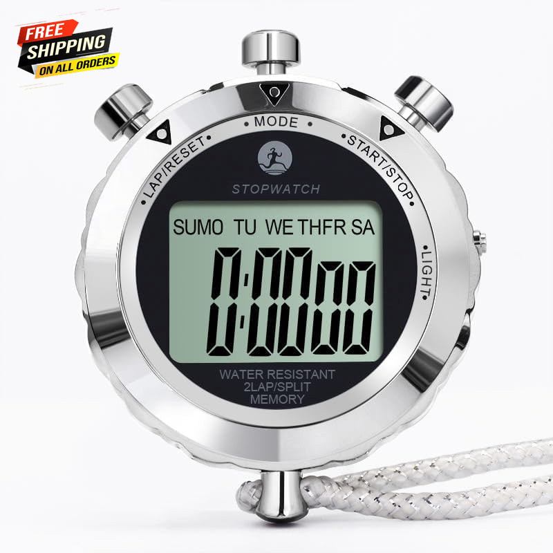 Stopwatch Timer, Digital Stop Watch with 0.01Second & 0.001Second Timing ✅