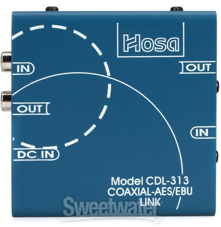 Hosa CDL-313 S/PDIF Coax to AES/EBU Digital Audio Interface