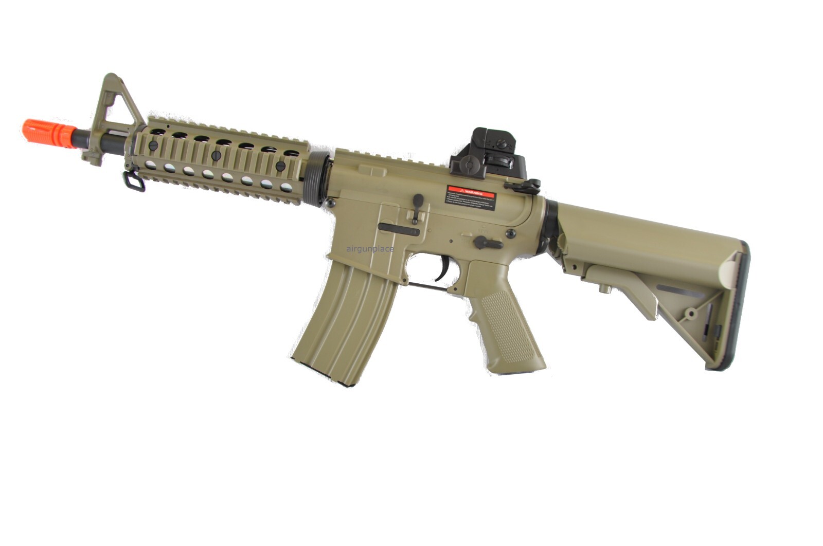 Tan Color Metal Gear Electric Full/Semi-Auto Airsoft M4 Style Airsoft Gun 9506T