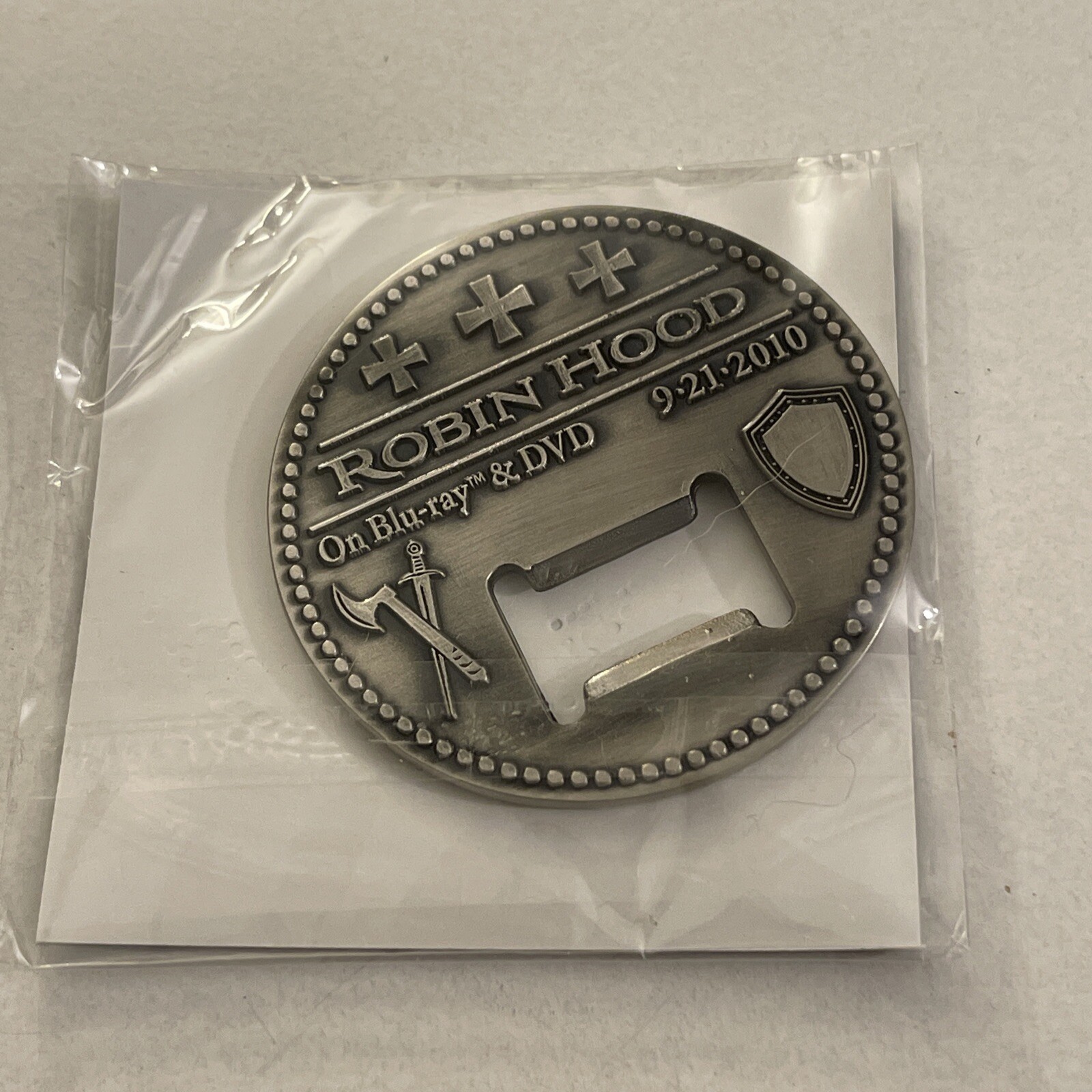 Robin Hood Coin Bottle Opener 9/21/2010 On Blu-ray & DVD Promo PB9