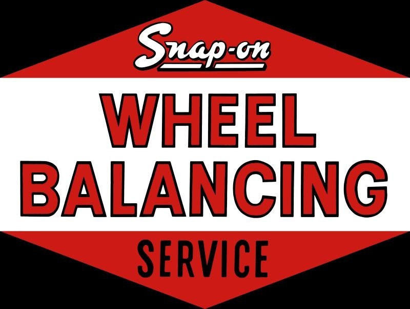 Snap On Wheel Balancing Service New Metal Sign: 9x12" - Free Shipping