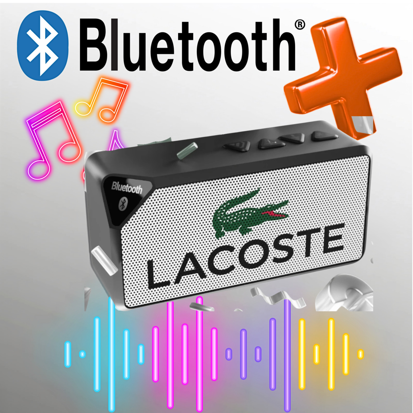 Lacoste Crocodile Logo Bluetooth Speaker | Portable Wireless Speaker