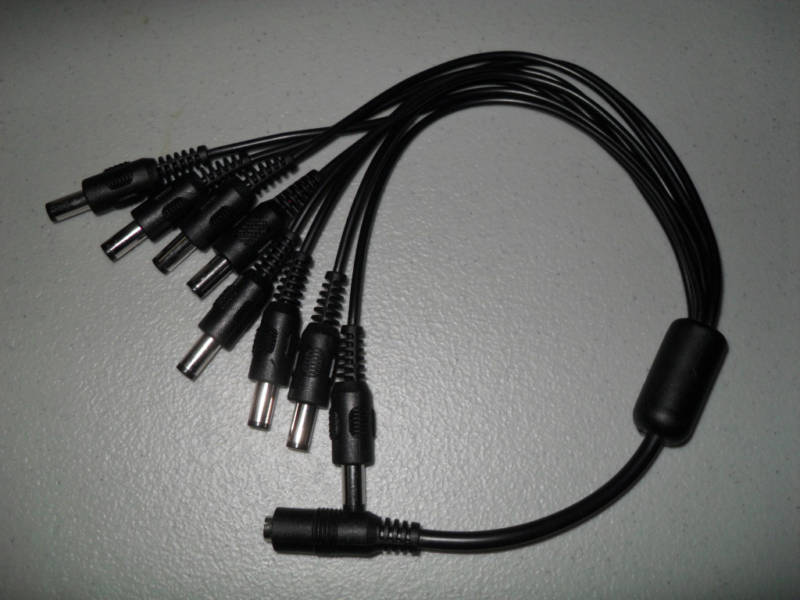 ( 1 to 8 ) Power Splitter Adapter Cable for CCTV Surveillance Security Camera