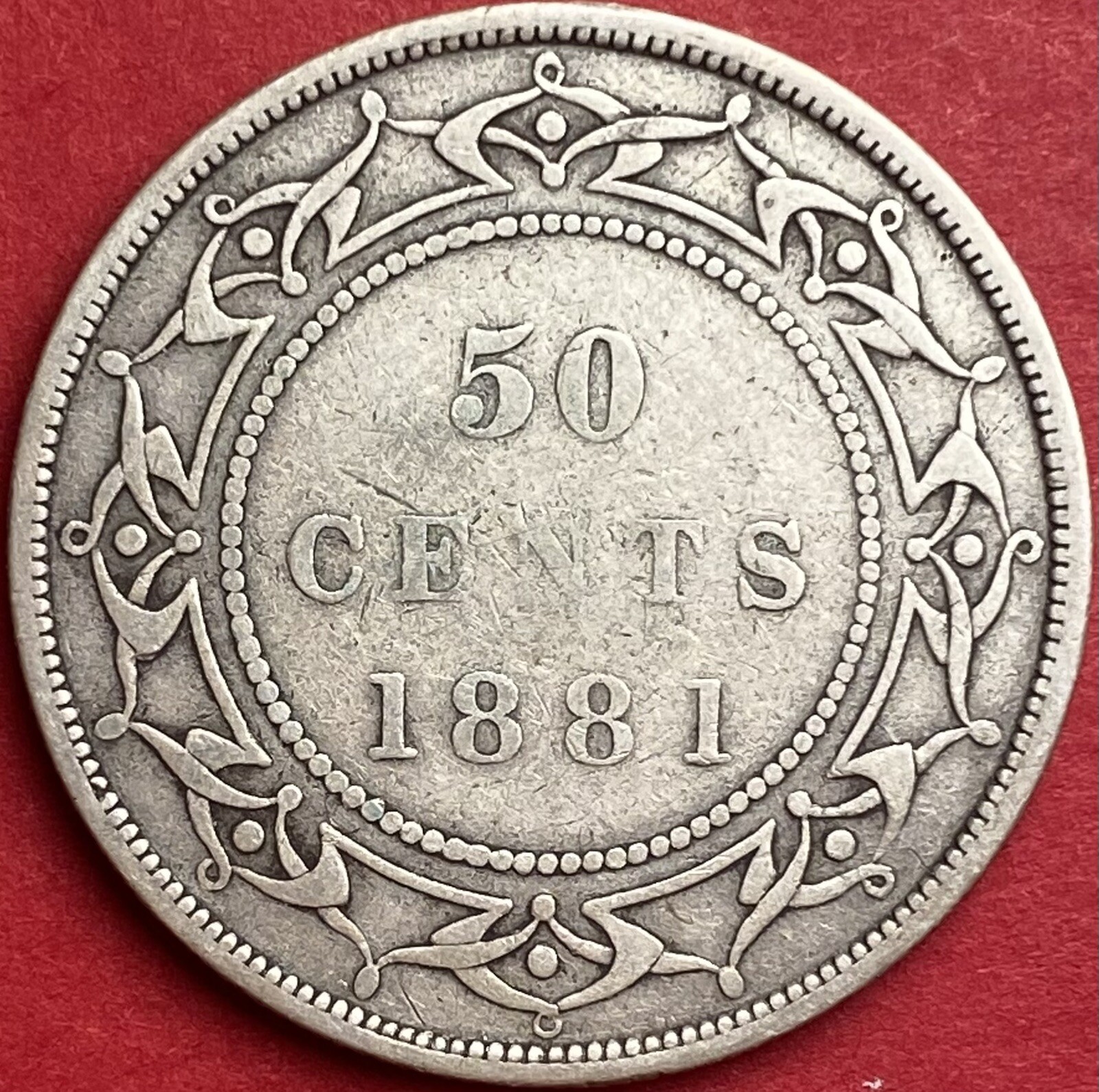 1881 Newfoundland 50 Cents - VG/F - Lot#5256