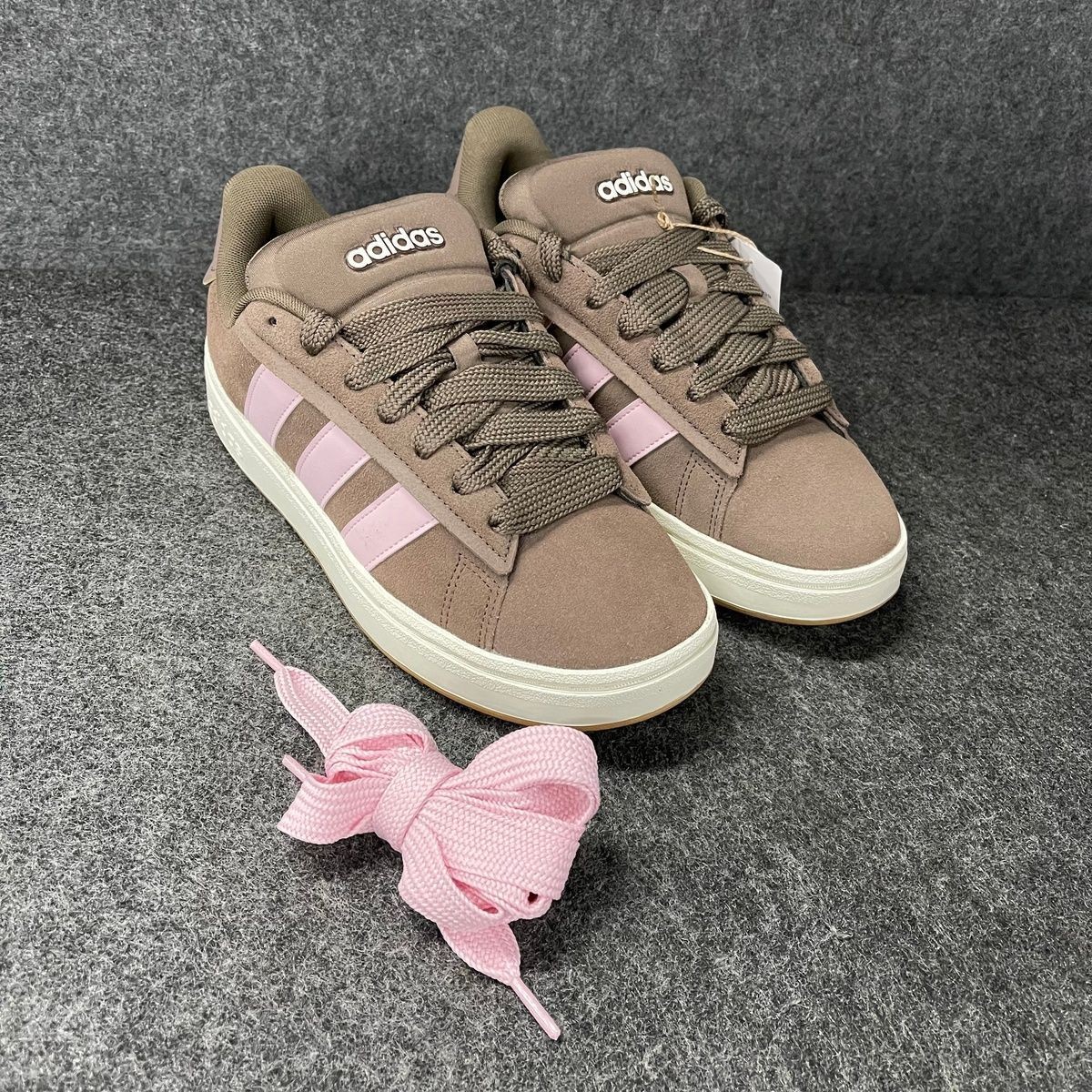 ADIDAS Grand Court Alpha 00s Shoes Women's Size US 9 Brown/Pink JR0541