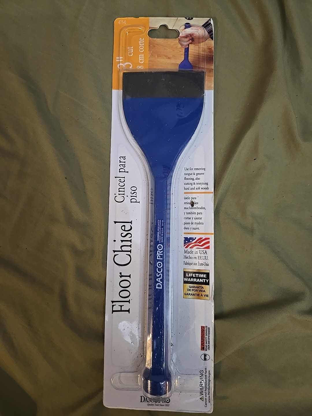 Dasco 3" X 11" Floor Chisel - Carded