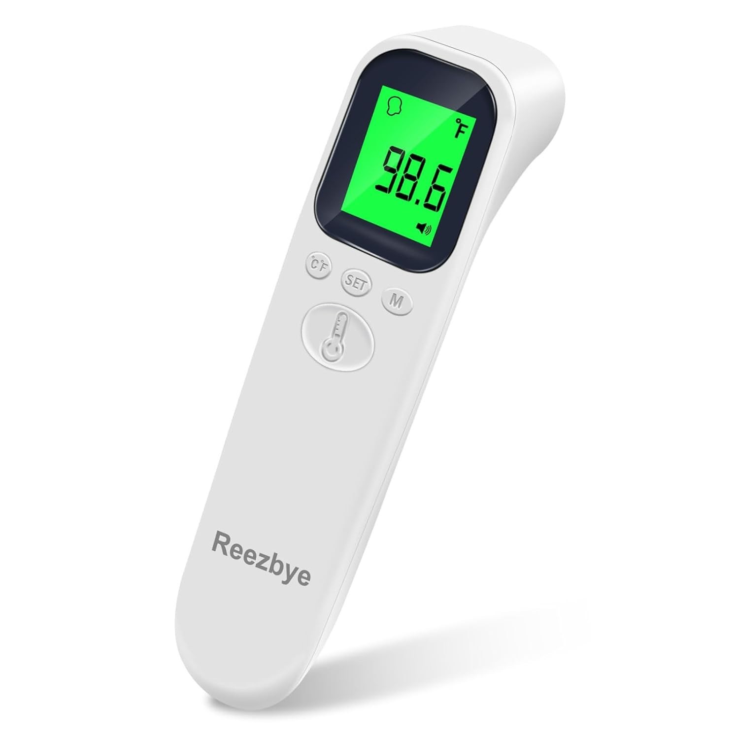 Termometro contacto digital frente bebes ninos adultos alarma fiebre 3 colores