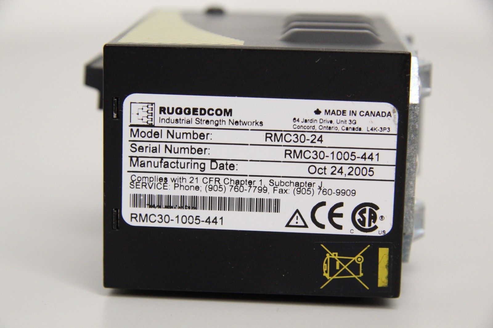 RUGGEDCOM Rugged Industrial Network Switch RMC30-24