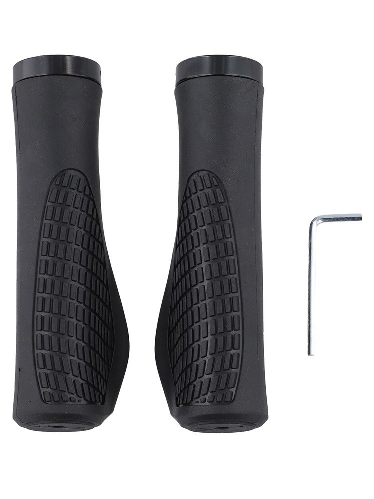 Rubber Bicycle Handlebar Grips Pair NonSlip for 22mm Diameter Handlebars