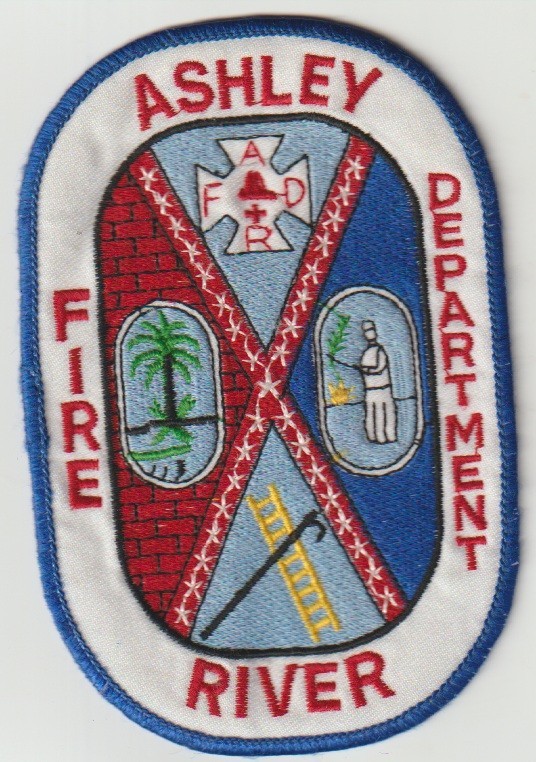 Ashley River SC Fire Department older patch shipped from Australia