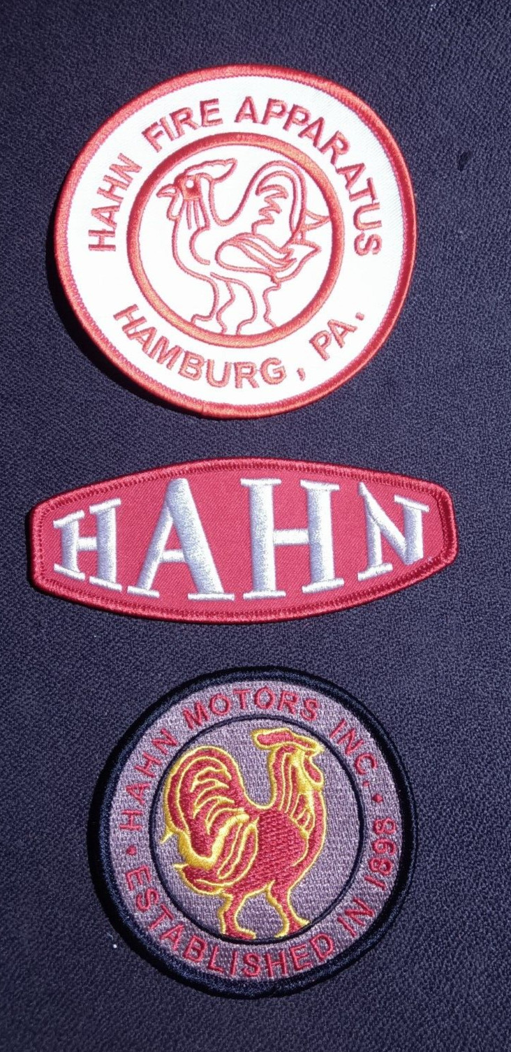 HAHN Fire Apparatus Patch Lot Boston New York FDNY Hamburg PA