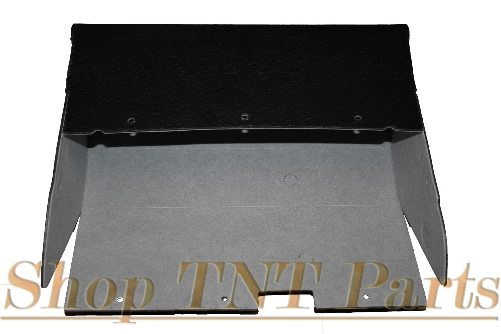 1957 Chevy Bel Air Sedan Glove Box Liner Gray Felt W/ Screws & Bumpers