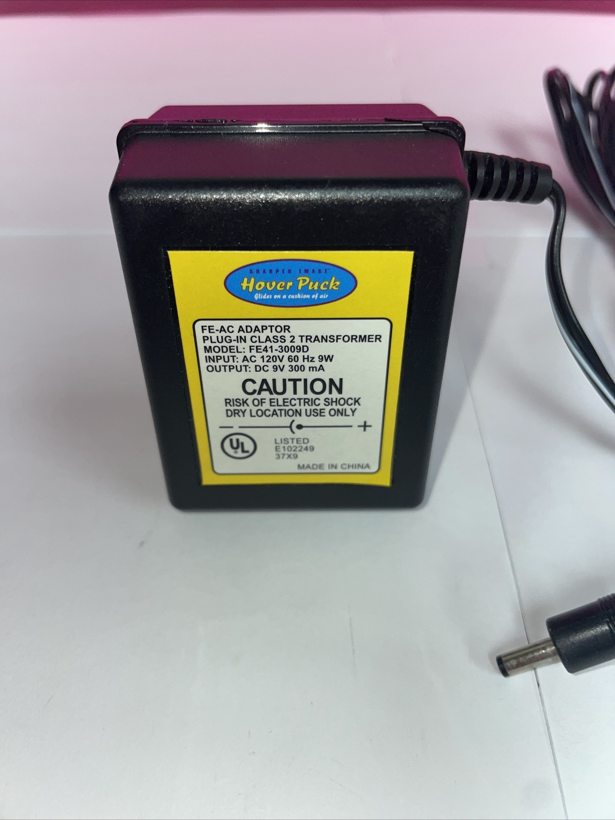 Hover Puck FE-AC Adapter Plug In Class 2 Transformer Sharper Image FE41-3009D