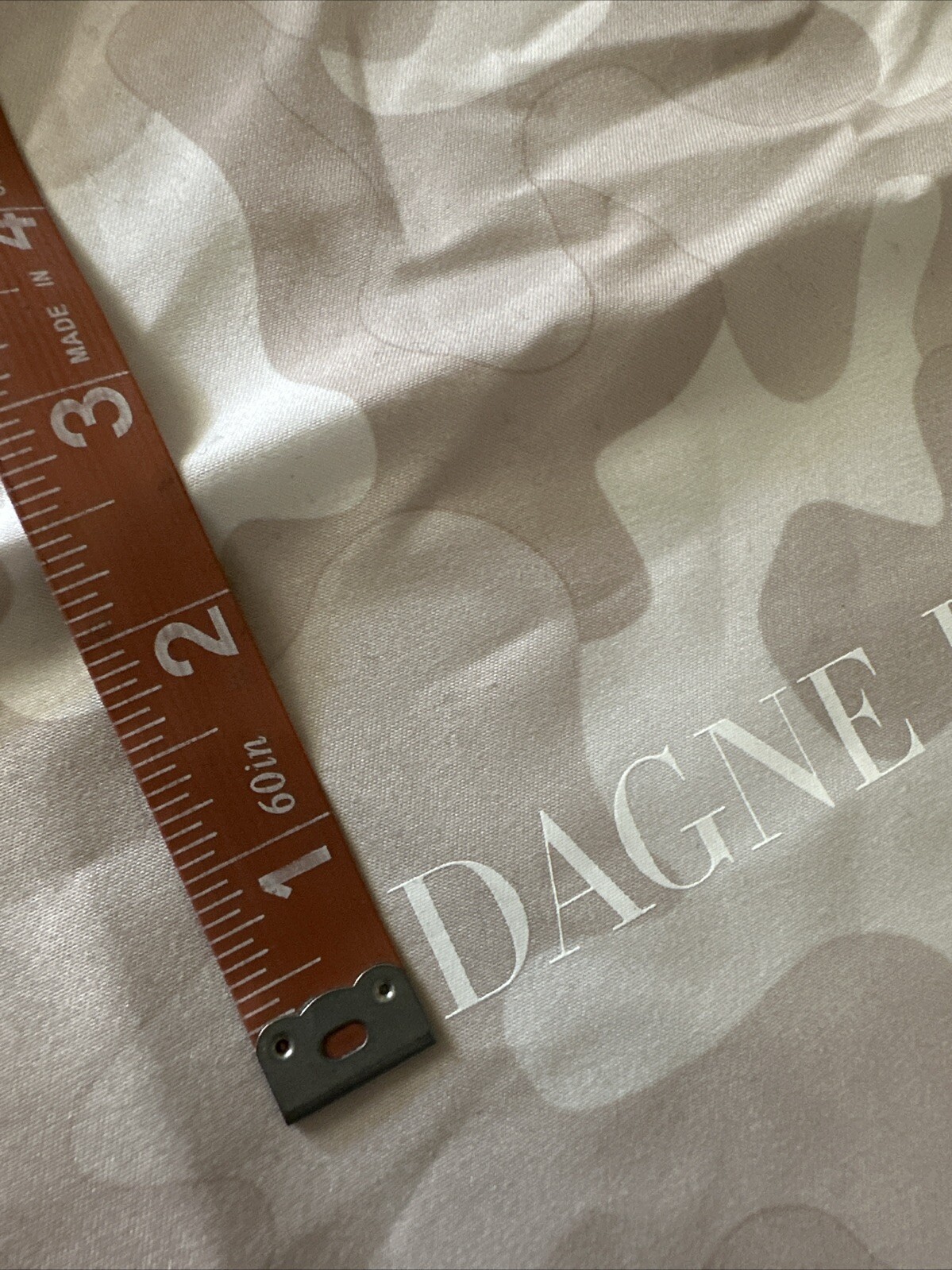 DAGNE DOVER Camouflage Logo Drawstring Dust Bag 13”x17”EUC-MINT
