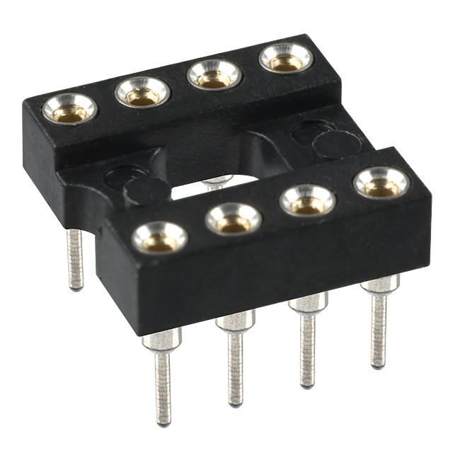 (8) OPAMP IC SOCKETS * MILL-MAX * GOLD CONTACTS