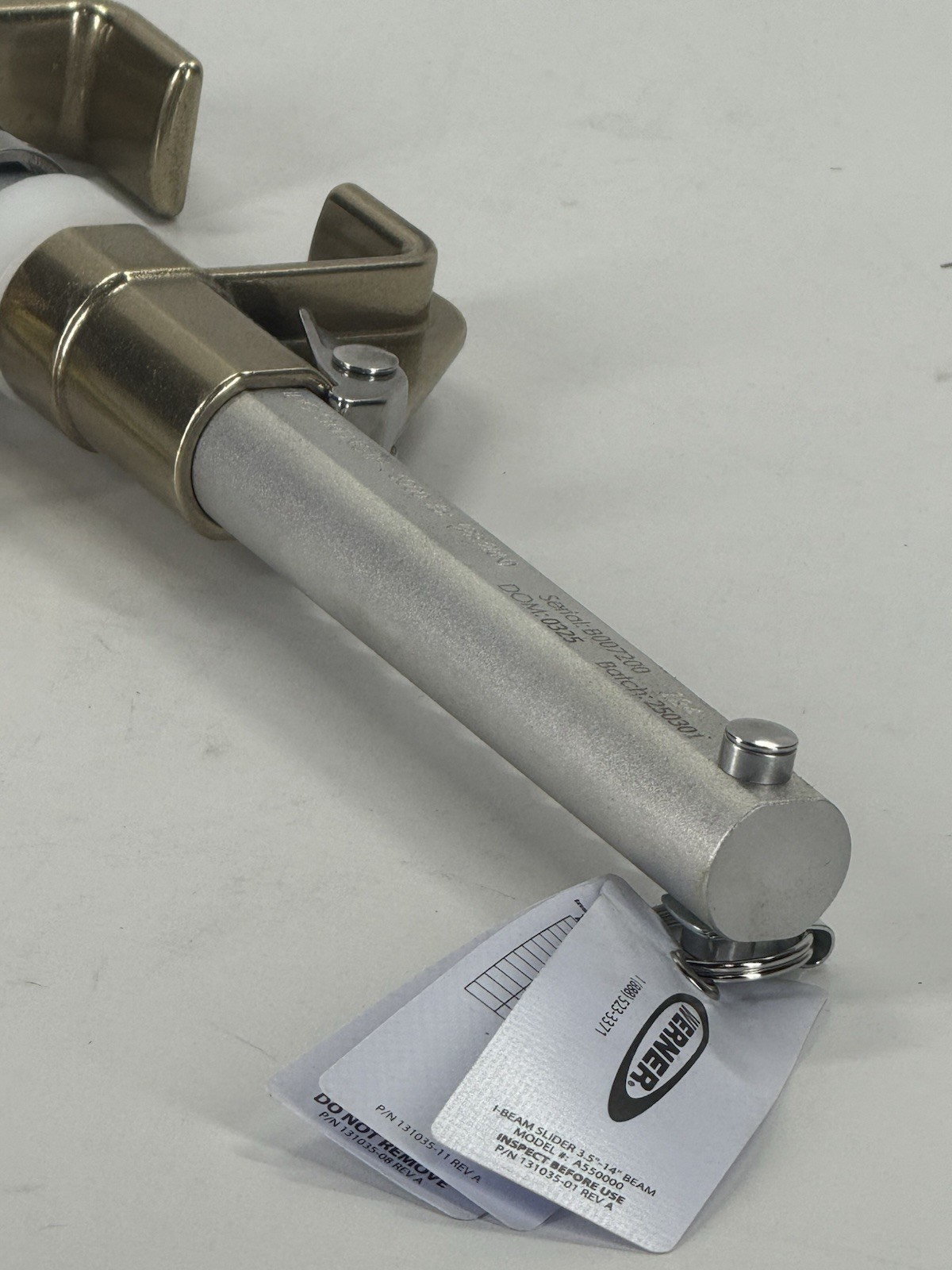 Werner A550000 I-Beam Slider 3.5"-14" Beam 5000 lbs - NEW